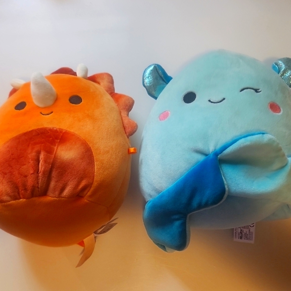Squishmallows Lyan The Triceratops And Loretta The Octopus Both Items!